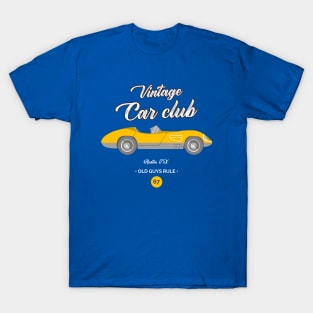 Vintage Car Club Classic Car Lover T-Shirt